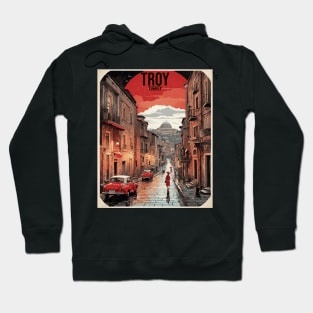 Troy Turkey Vintage Retro Travel Tourism Hoodie